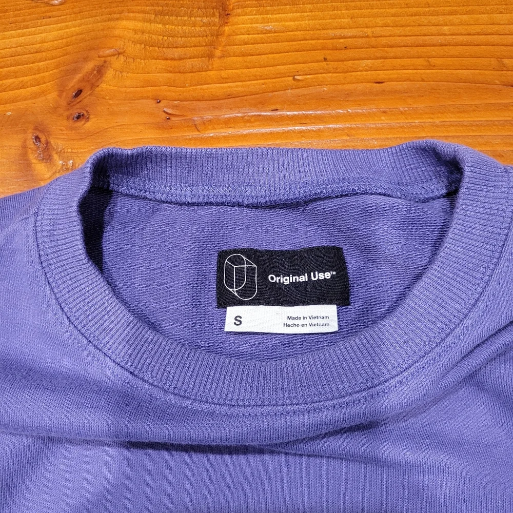 Original Use Crewneck Sweater Men Small Purple - Picture 2 of 3